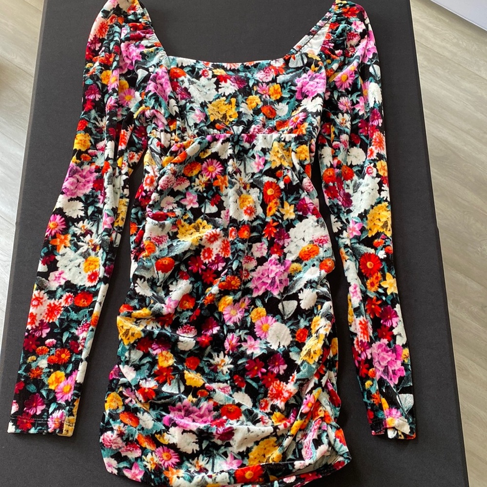 Long sleeve mini dress